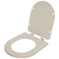 Assento Sanitário Soft Close Carrara Bege Saara Para Vaso Deca - 2