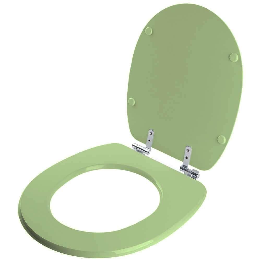 Assento Sanitário Soft Close Aspen Verde Malva Para Vaso Deca - 2