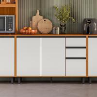 Balcão Com Tampo 3 Portas 2 Gavetas 120 Cm 12640 Raven Freijo Off White Pln - 7