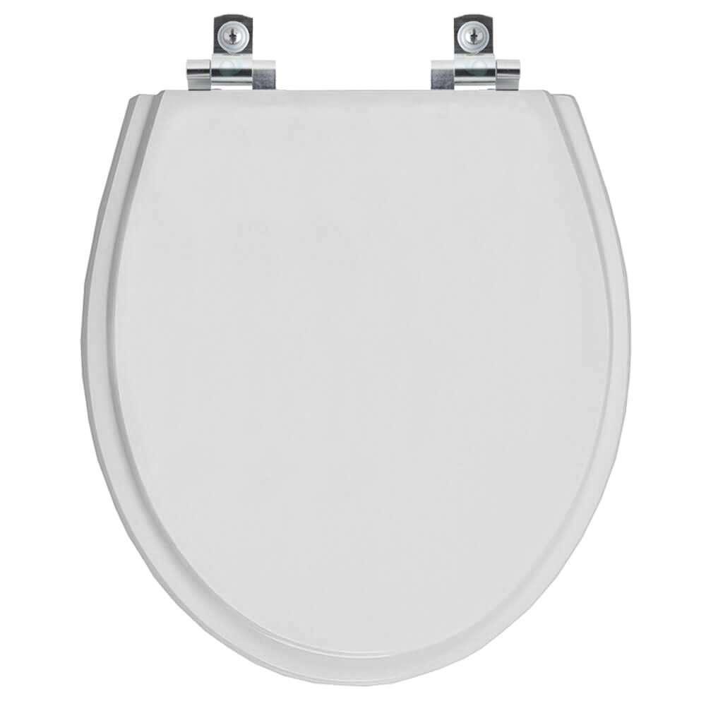 Assento Sanitário Soft Close Ritz Cinza Real Para Vaso Deca - 1