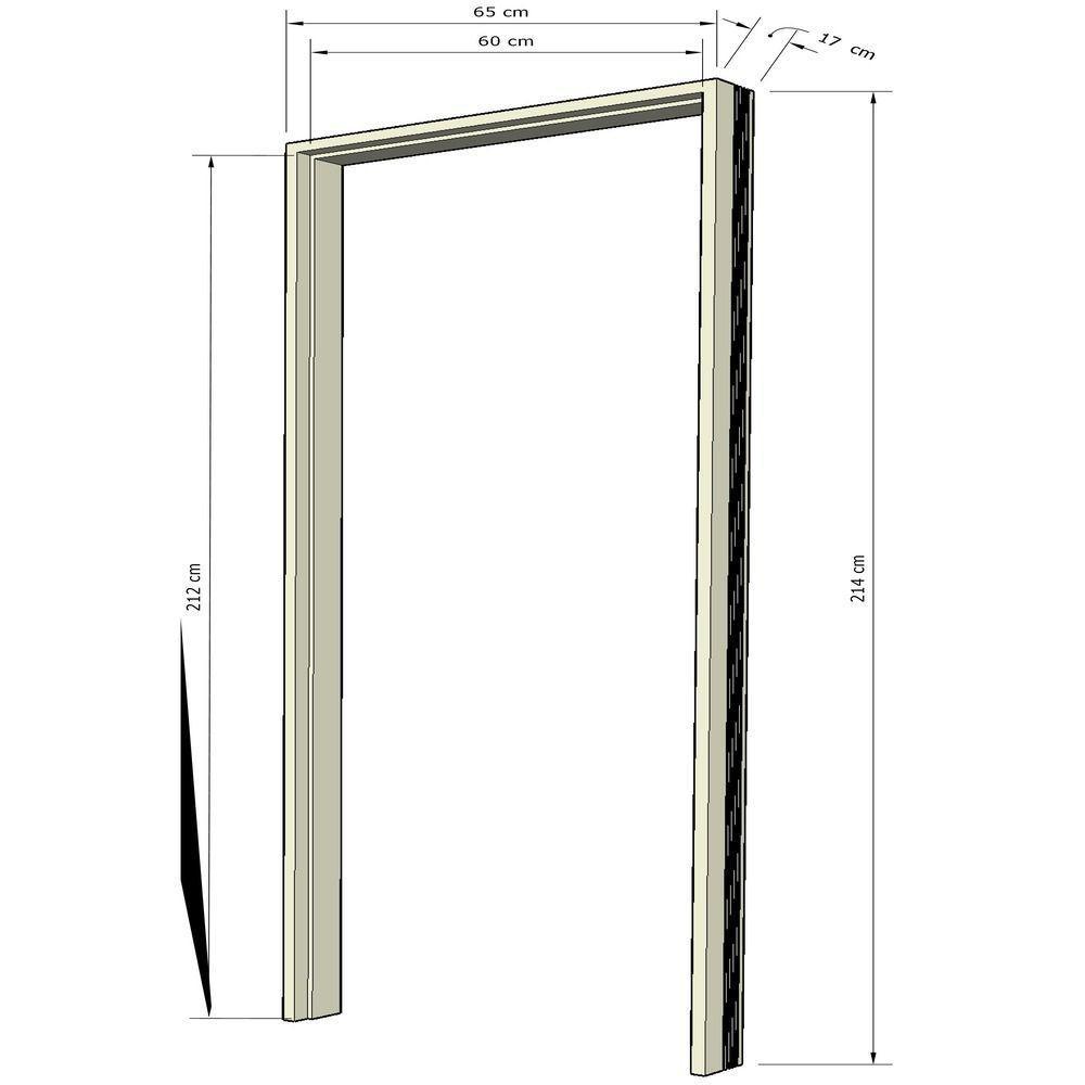 Jogo Batente Tauari 17 - Cabeceira 60 X 215 X 17 – Hale - 3