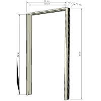 Jogo Batente Tauari 17 - Cabeceira 60 X 215 X 17 – Hale - 3