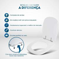 Assento Sanitário Sabatini Palha Para Vaso Icasa - 3