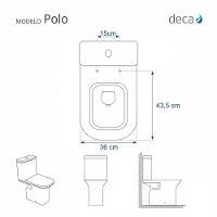 Assento Sanitário Poliéster Polo Branco Para Vaso Deca 6lpf - 2