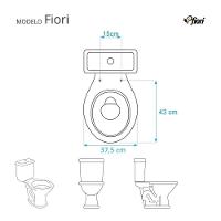 Assento Sanitário Soft Close Fiori Preto Para Vaso Fiori - 3