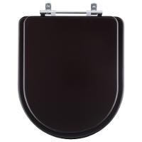 Assento Sanitário Poliéster Carrara Marrom Fosco Para Vaso Deca - 1