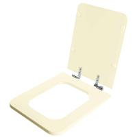 Assento Sanitário Com Fechamento Lento Square Biscuit Para Vaso Incepa - 2