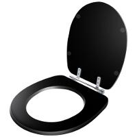 Tampa De Vaso Acrilico Aspen Preto Para Bacia Deca 6lpf - 2