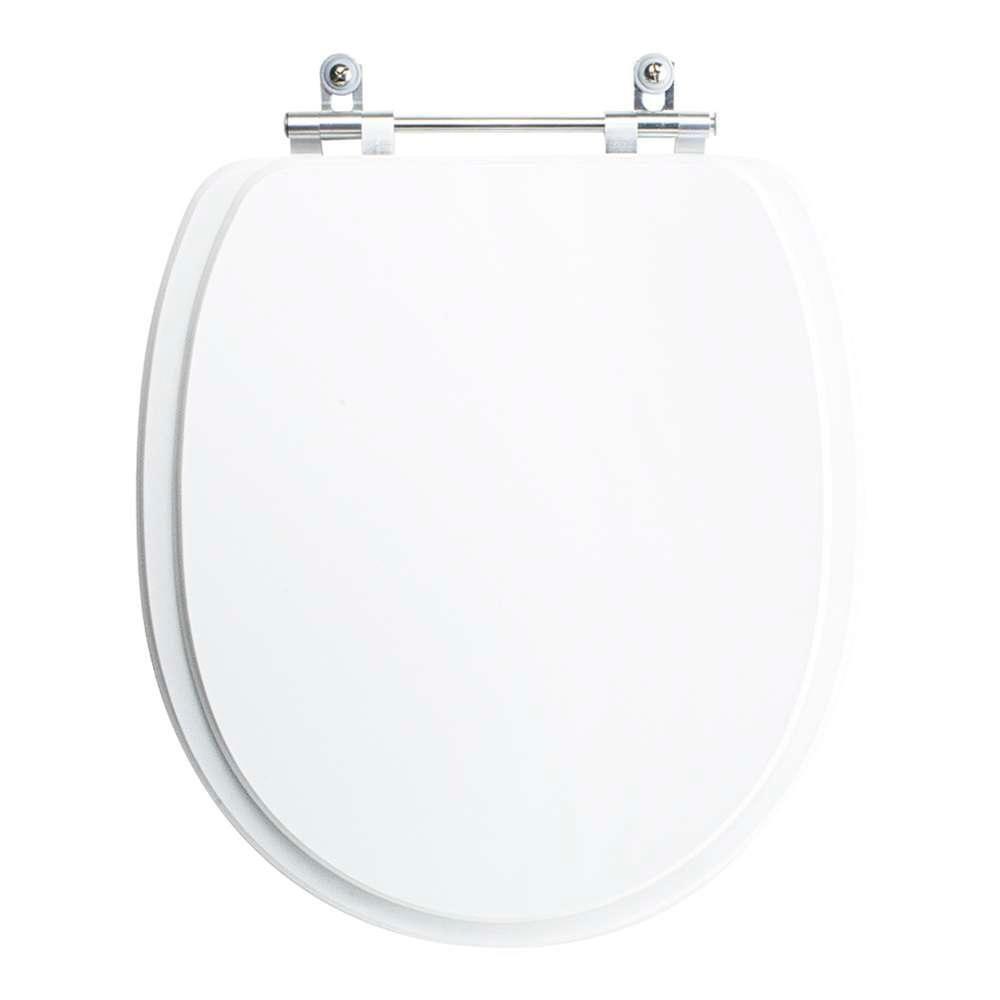Assento Sanitário Tampa De Vaso Branco Resina Poliester Village Para Bacia Deca - 1