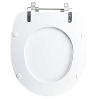 Assento Sanitário Tampa De Vaso Branco Resina Poliester Village Para Bacia Deca - 5