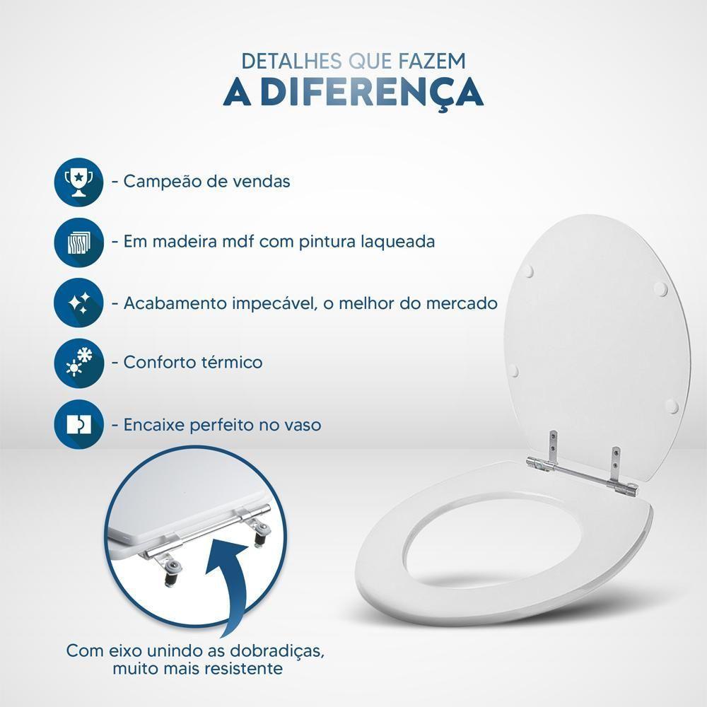 Assento Sanitário Spot Creme (bege Claro) Para Vaso Deca - 5