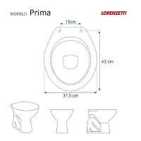 Assento Sanitário Com Fechamento Lento Prima Branco Para Vaso Lorenzetti - 3