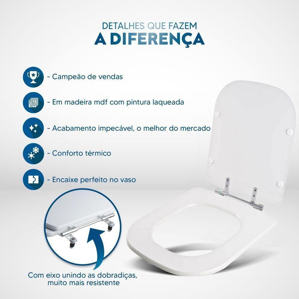 Assento Sanitário Axis Branco Para Vaso Deca - 3