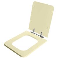 Assento Sanitario Poliester Square Bone (bege) Para Vaso Incepa