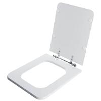 Assento Sanitário Acrílico Square Branco Para Vaso Incepa Cidamar - 2