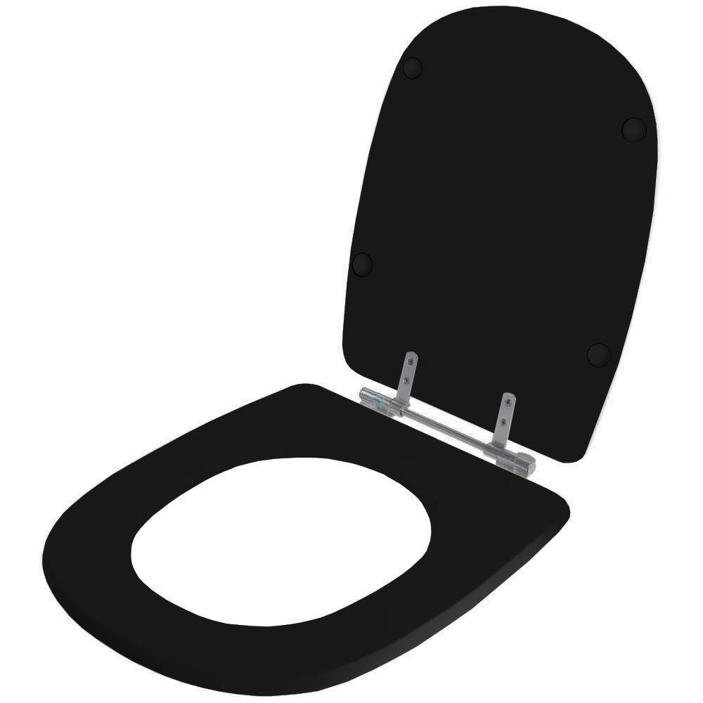 Assento Sanitario Poliester Sabatini Preto Para Vaso Icasa - 2
