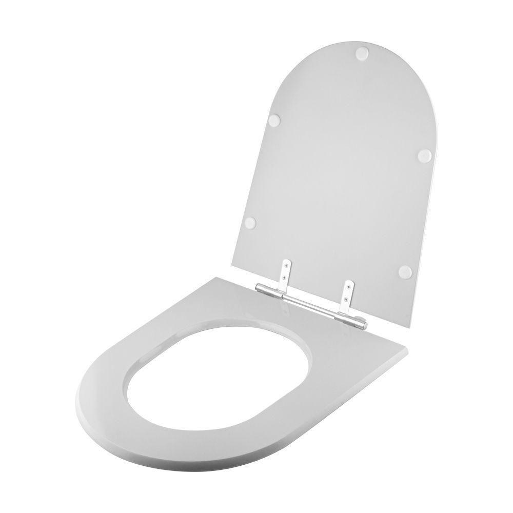 Assento Sanitario Poliester Century Cinza Real Para Vaso Deca - 2