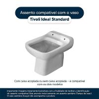 Assento Sanitario Poliester Tivoli Cobalto (azul Escuro) Para Ideal Standard