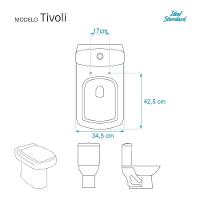 Assento Sanitario Poliester Tivoli Cobalto (azul Escuro) Para Ideal Standard - 5