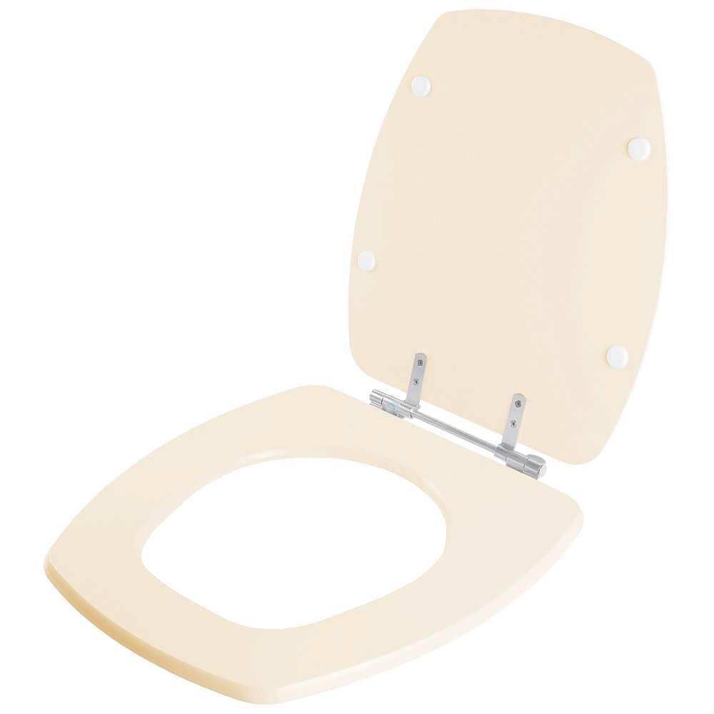 Assento Sanitario Poliester Thema Pêssego Rosa Shell Para Vaso Incepa - 3