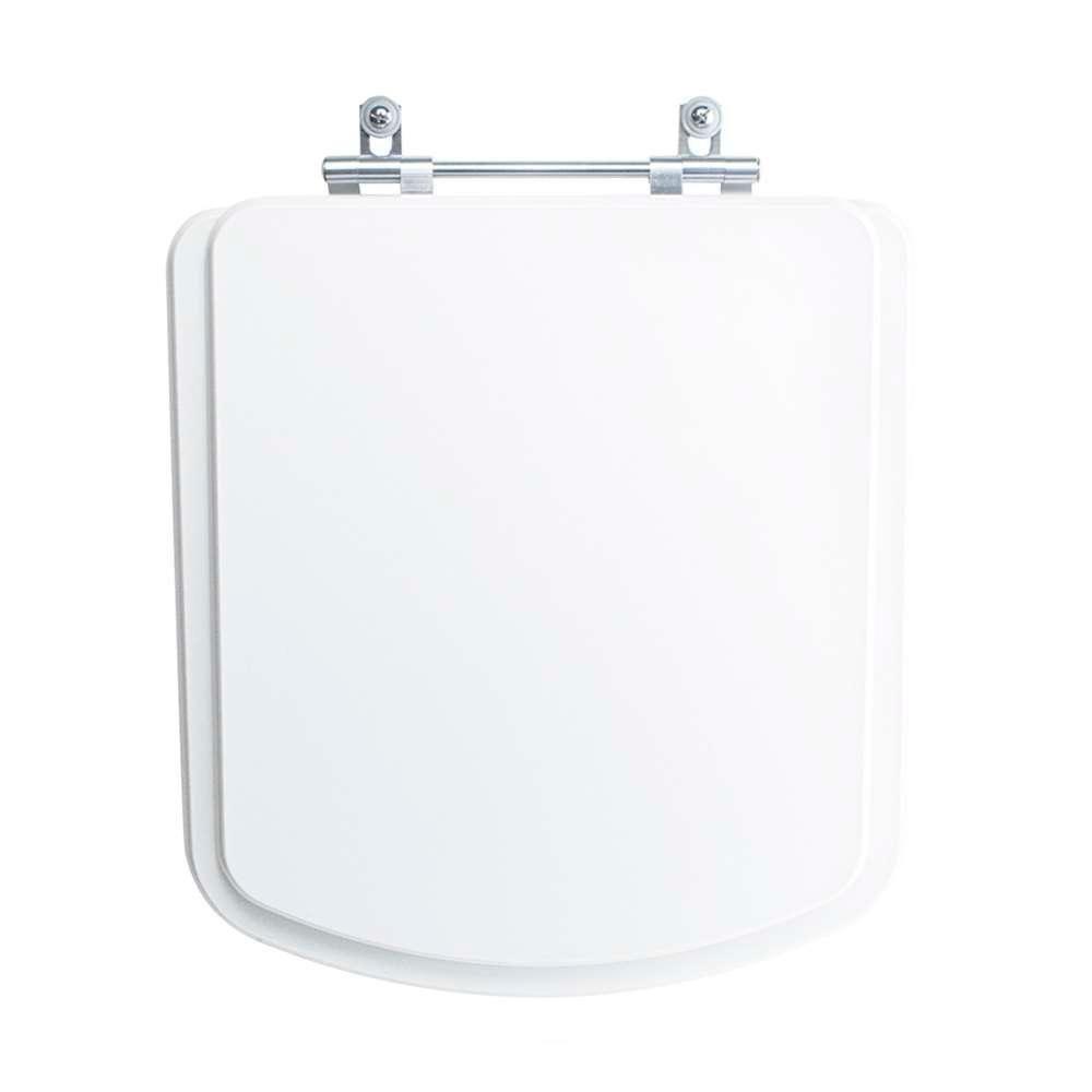 Tampa Vaso Sanitário Poliester Acrilico Lirio Branco Para Bacia Fiori - 1