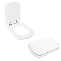 Tampa Vaso Sanitário Poliester Acrilico Lirio Branco Para Bacia Fiori - 2