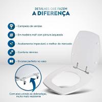 Tampa De Vaso Thema Cinza Claro Para Bacia Incepa 6lpf