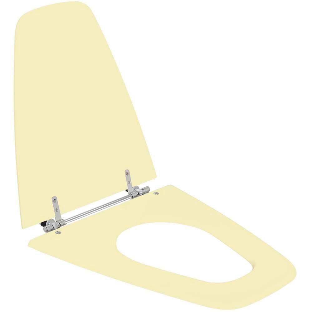 Assento Sanitário Poliester Plaza Bege Claro Para Vaso Ideal Standard - 4