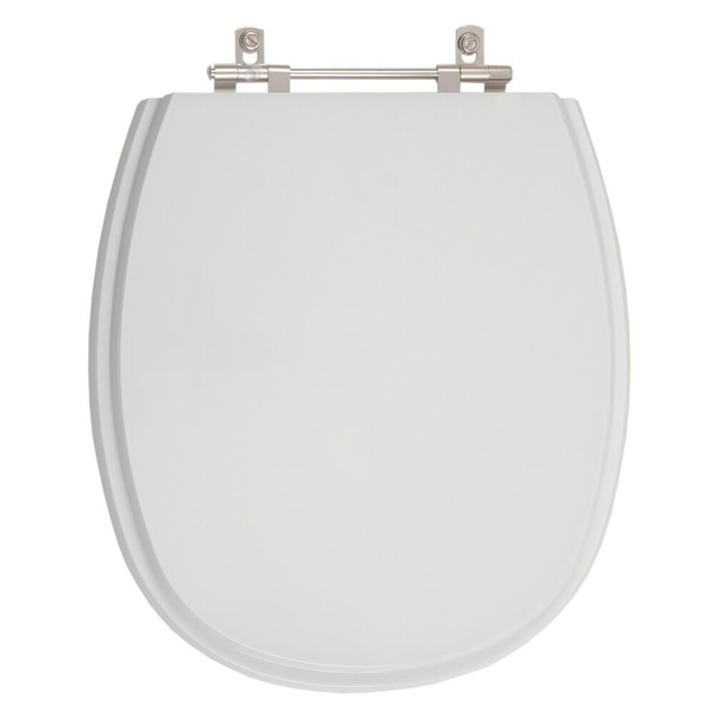 Assento Sanitário Poliester Aspen Cinza Real Para Vaso Deca - 1