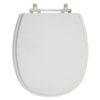 Assento Sanitário Poliester Aspen Cinza Real Para Vaso Deca - 1