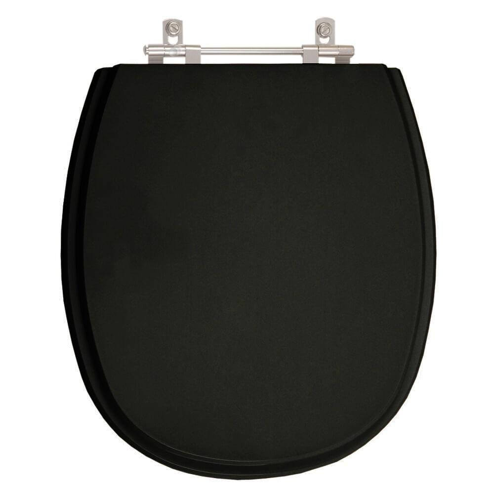 Assento Sanitário Poliester Aspen Ebano (preto) Para Vaso Deca - 1