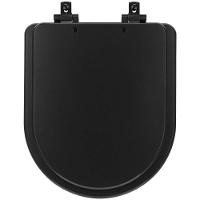 Assento Sanitário Mdf Soft Close Nexo Onix (preto Fosco) Para Vaso Roca Com Ferragem Preta - 1