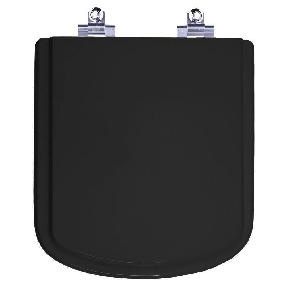 Assento Sanitário Laqueado Soft Close Bali Preto Para Vaso Incepa 6lpf - 1