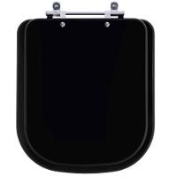 Assento Sanitário Debba Onix (preto Fosco) Para Vaso Roca - 1