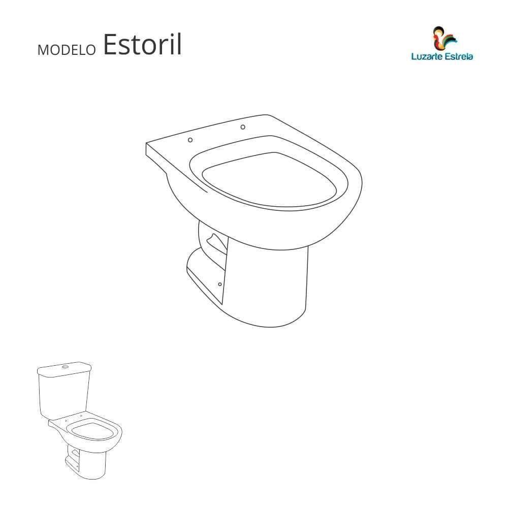 Assento Sanitário Com Fechamento Lento Estoril Branco Para Vaso Luzarte - 3