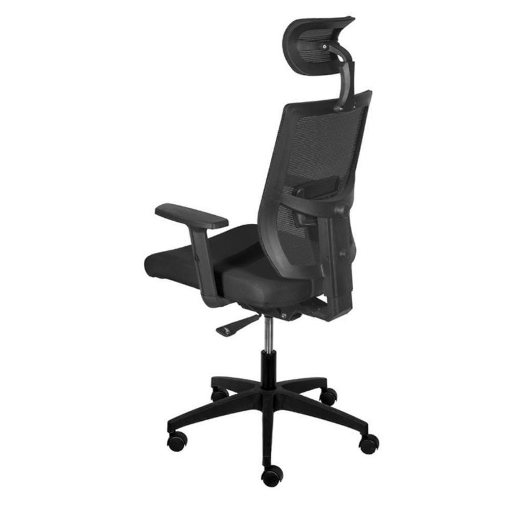 Cadeira Escritório Giratória Nr-17 Presidente Atenas Or Design Tela Mesh Preto Base Rodizio Nylon - 3