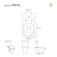 Assento Sanitário Com Amortecedor Atlantis Branco Para Vaso Hervy - 5