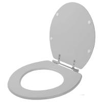 Assento Sanitário Laqueado Loren Way Cinza Claro Para Vaso Lorenzetti - 2