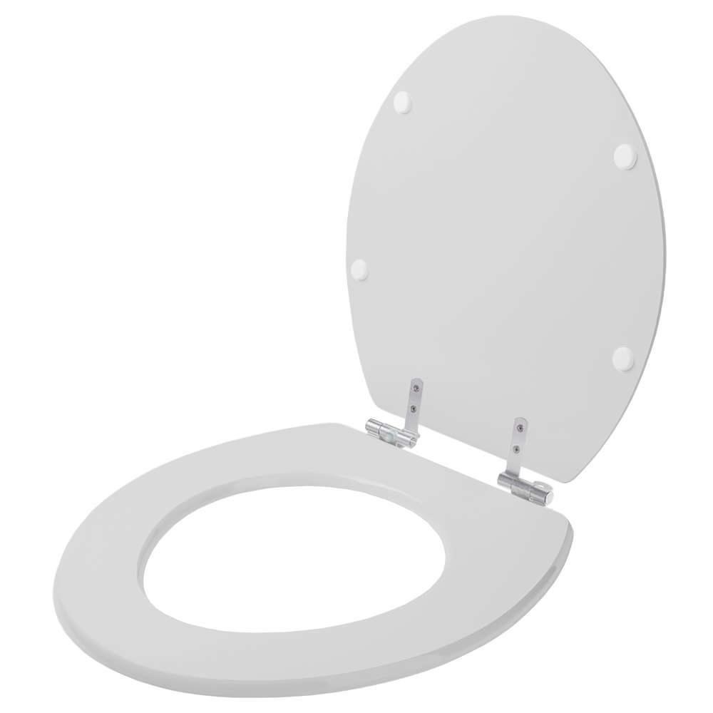 Assento Sanitário Com Amortecedor Dalia Cinza Claro Para Vaso Fiori - 1