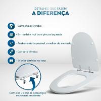 Assento Sanitario Aloha Preto Para Vaso Celite - 3