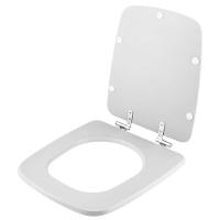 Assento Sanitário Poliéster Com Amortecedor Clean Branco Para Vaso Deca - 2