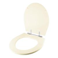 Assento Sanitário Poliester Windsor Creme (bege Claro) Para Vaso Deca - 5
