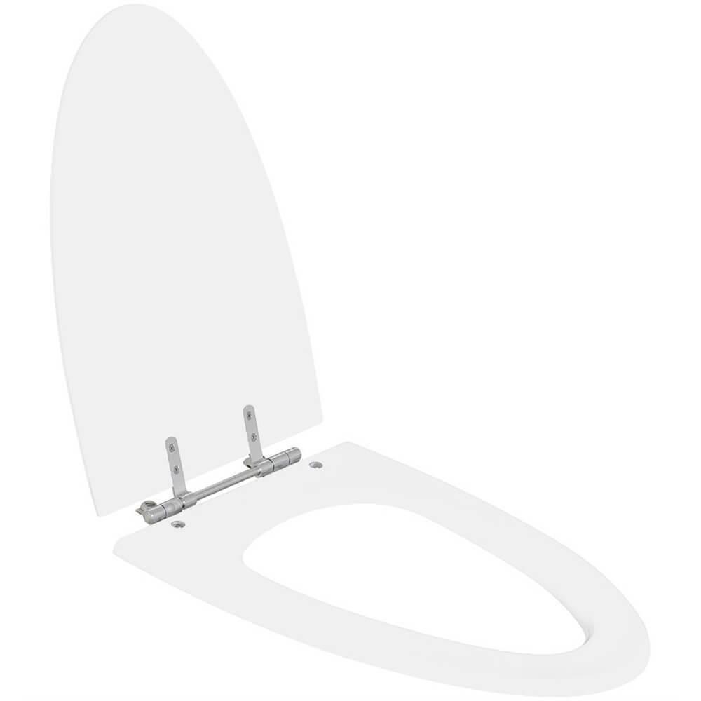 Assento Sanitário Poliester One Piece Branco Para Bacia Deca - 2