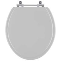 Assento Sanitário Poliester Diamantina Cinza Claro Para Vaso Icasa - 1