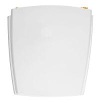 Assento Sanitário Poliester Nuage Branco Para Vaso Incepa Com Ferragem Dourada - 1