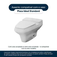 Assento Sanitário Plaza Branco Para Vaso Ideal Standard