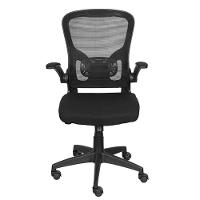 Cadeira Escritório Giratória Nr-17 Diretor Bogotá Or Design Tela Mesh Preta Base Rodízio Nylon Preto - 2