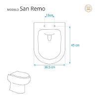 Assento Sanitário Com Fechamento Lento San Remo Branco Para Vaso Hervy - 5