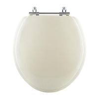 Assento Sanitário Almofadado Ravena Creme Bege Claro Para Vaso Deca - 1