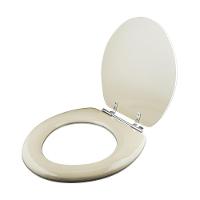 Assento Sanitário Almofadado Ravena Creme Bege Claro Para Vaso Deca - 2